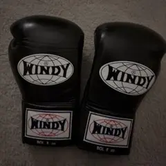 WINDY ボクシンググローブ 8oz 黒 レースアップ