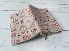 文庫本ブックカバー＊ねこ和