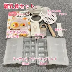 離乳食セット★うたまるレシピ本★赤ちゃんの城★リッチェル
