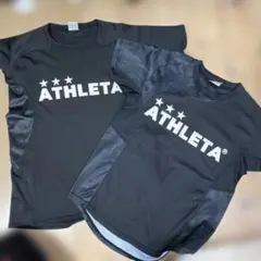 ATHLETA 半袖Tシャツ ブラック　２枚セット　黒　s