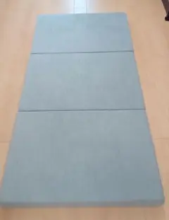 タンスのゲン　折りたたみマットレス　三つ折り　シングル　グレー