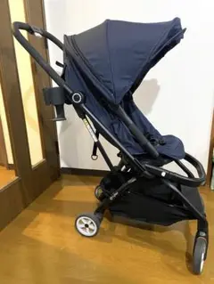 【美品】 日本育児　トラベルバギーA3+ ネイビーデニム dショッピング |トラベルバギー A3+ ベビーカー 折りたたみ