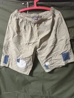 OUTDOOR PRODUCTS ベージュ パッチワーク ショートパンツ L