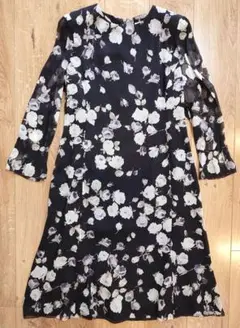 GRES BOUTIQUE レディース ワンピース 黒 花柄 48