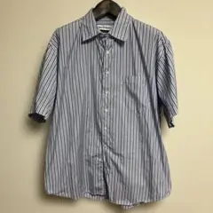 SCHNAYDERMAN’S別注/TRACK STRIPE SHIRT 半袖 M