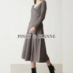 PINKYu0026DIANNE クロスRIBトップス ニットスカート セットアップ