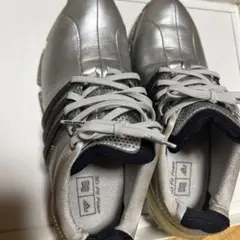 adidas ゴルフシューズ シルバー