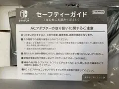 任天堂　Nintendo Switch　ニンテンドースイッチ　セーフティーガイド