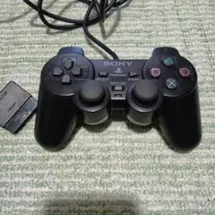黒PS2プレステ2コントローラー DUALSHOCK 純正 動作未確認 ジャンク