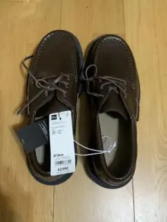 GU UNDERCOVER デッキシューズDARK BROWN 27cm