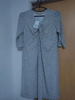 【新品】東京スタイル　5分袖　白ワンピースレディース　夏服