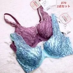 D70 トリンプ　天使のブラスリムラインブラジャー2点セット