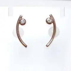 ete K18u0026K10 ダイヤモンド ピアス