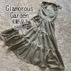 《新品》グラマラスガーデン ティアードワンピース グリーン