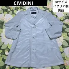 美品【値下げOK】CIVIDINI ライトジャケット　38 ブルー　イタリア製