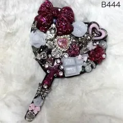 B444♡ミラー♡手鏡♡ハートミラー♡デコ♡