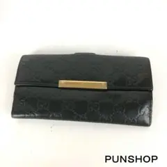 GUCCI グッチ グッチシマ 長財布 ブラック レディース ブランド
