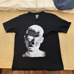 dioclub 顔プリント コットンTシャツ 黒　lサイズ