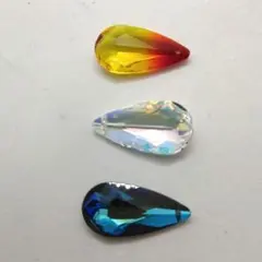 スワロフスキー6100-24×12mm　1セット-3色ミックス