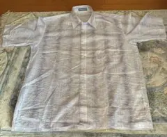 中古　美品　大特価　JENNIFERCLUB 爽やか　半袖シャツ L ダマスク柄