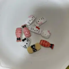 しろねこ お寿司デコレーションパーツ 8個セット