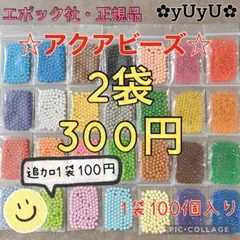 アクアビーズ☆100個入り×2袋