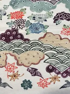 紅型染め作家物正絹紬