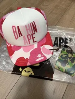 A BATHING APE BAPE camo cap カモ柄 キャップ