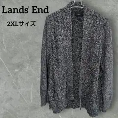 美品✨Lands' End Drifter カーディガン 2X ネイビー系