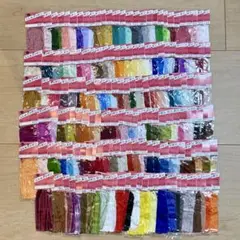166色 刺繍リボン シルク100% ピュアシルク