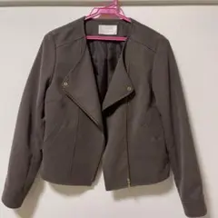 anySIS スエードタッチジップ ブルゾン ジャケット 匿名配送