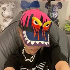 walter van beirendonck モンスター顔ピンクキャップ