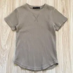 シスキー キッズ 男の子 トップス Tシャツ ワッフル 半袖 ベージュ 110