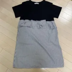 切り替えフリルチュニック