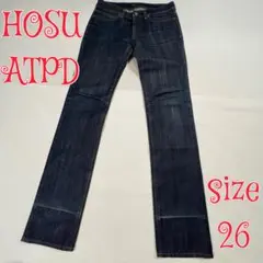 HOSU ATPD ストレートデニムパンツ　インディゴブルー　26 ホス