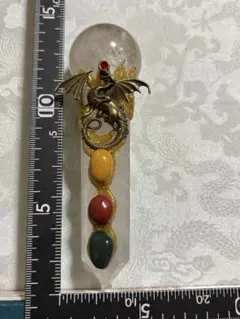 マジックワンド　水晶　丸型　龍　ドラゴン
