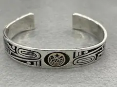 ホピ族バングル　ジェイソンタカラ JASON TAKALA 14K スターリング ホピ族 Jason Takala 14K メイズ ウォーター バングル 【送料無料】