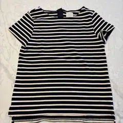 日本製　自由区　オンワード　ボーダー　トップス　Tシャツ 32