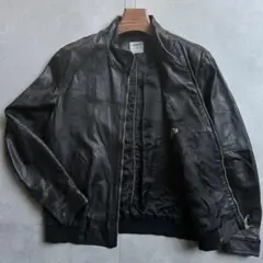 極美品 エンメティ ライダース シングル L 黒 ダブルジップ 本革 メンズ