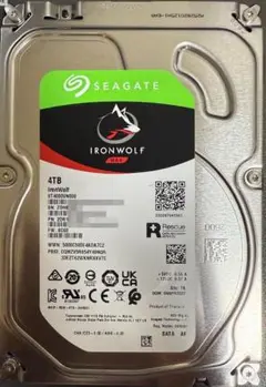 4TB SEAGATE IronWolf ST4000VN008 ハードディスク
