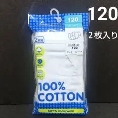 新品未使用 白ブリーフ2枚入り　120サイズ