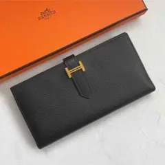 HERMES ブラック 二つ折り財布