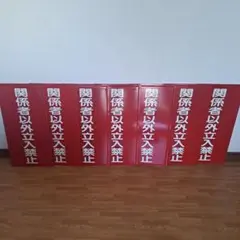 関係者以外立入禁止 看板 赤