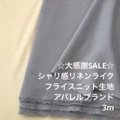 Z10X/5829-01◆3m 感謝祭/綿レーヨン混フライスニット生地/アパレル