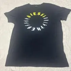 DIESEL ロゴプリント Tシャツ 黒　M