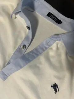 Burberry ポロシャツ ホワイト/ブルー
