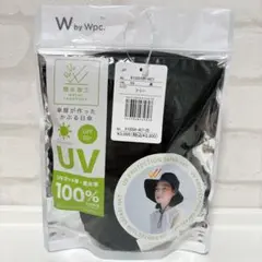 Wpc. 帽子 UVカット サファリハット 遮光 撥水加工 軽量 ブラック 黒