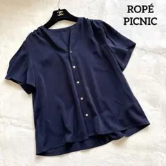 【美品】ROPE PICNIC ロペピクニック フレアスリーブ ブラウス M