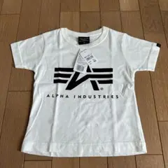 ALPHA INDUSTRIES ホワイト Tシャツ 110