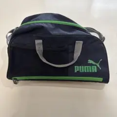 PUMA 水泳　ナイロンバッグ ネイビー/グリーン